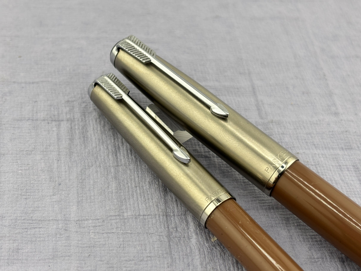 Parker 51 Set Cocoa Cap Aerometric - Fountain Pen and pencil