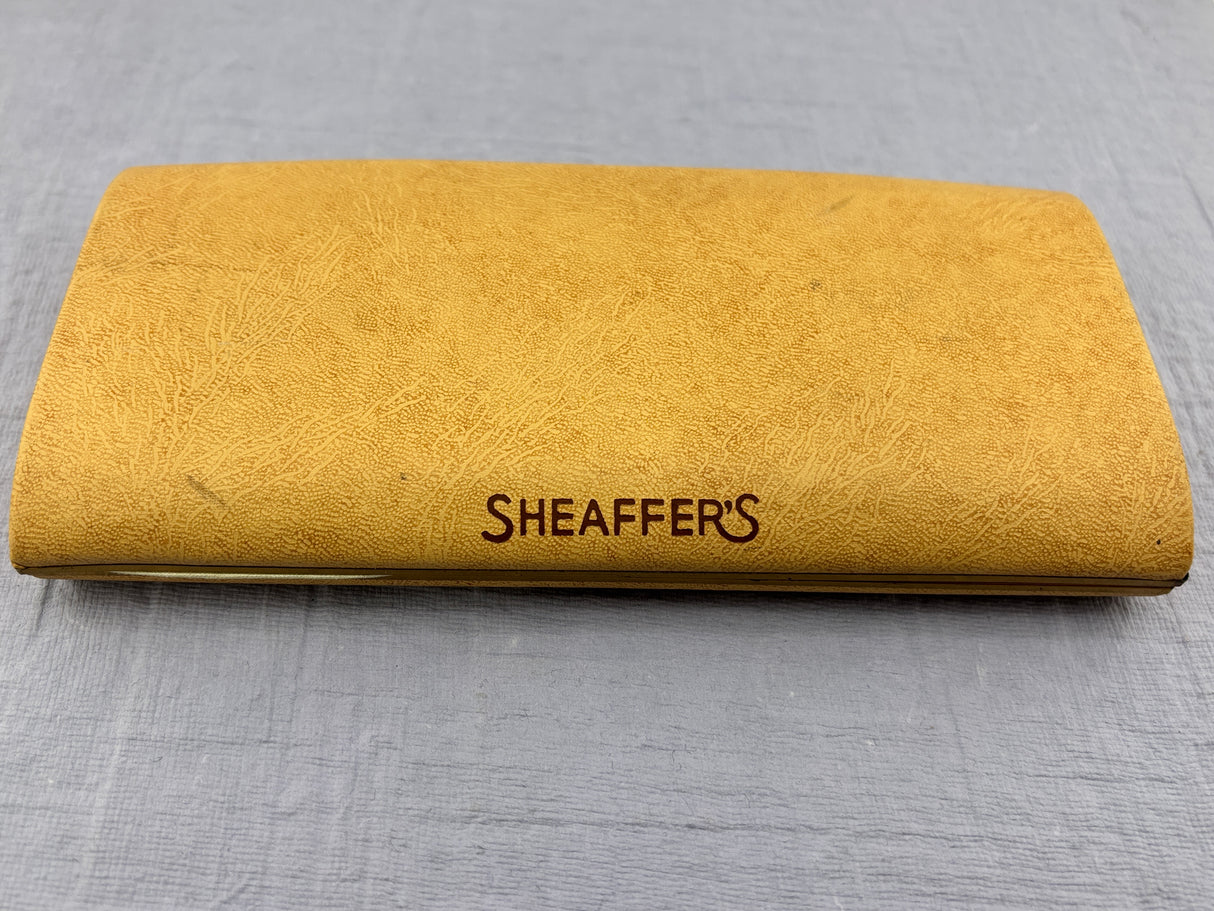 Sheaffer Snorkel set Blue Chrome cap - New old stock and boxed