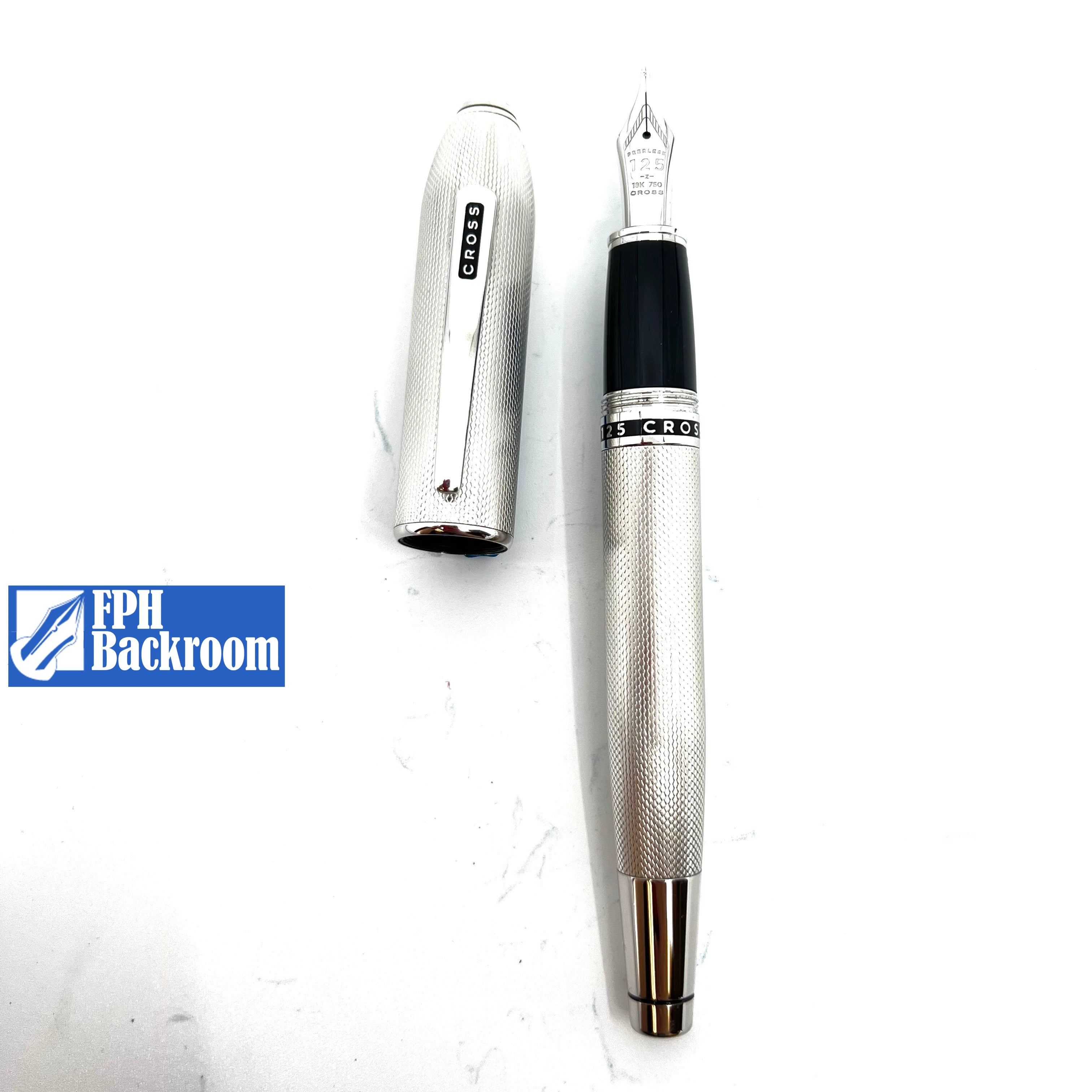 Cross Peerless 125 Platinum Plated Barleycorn - Fountain Pen