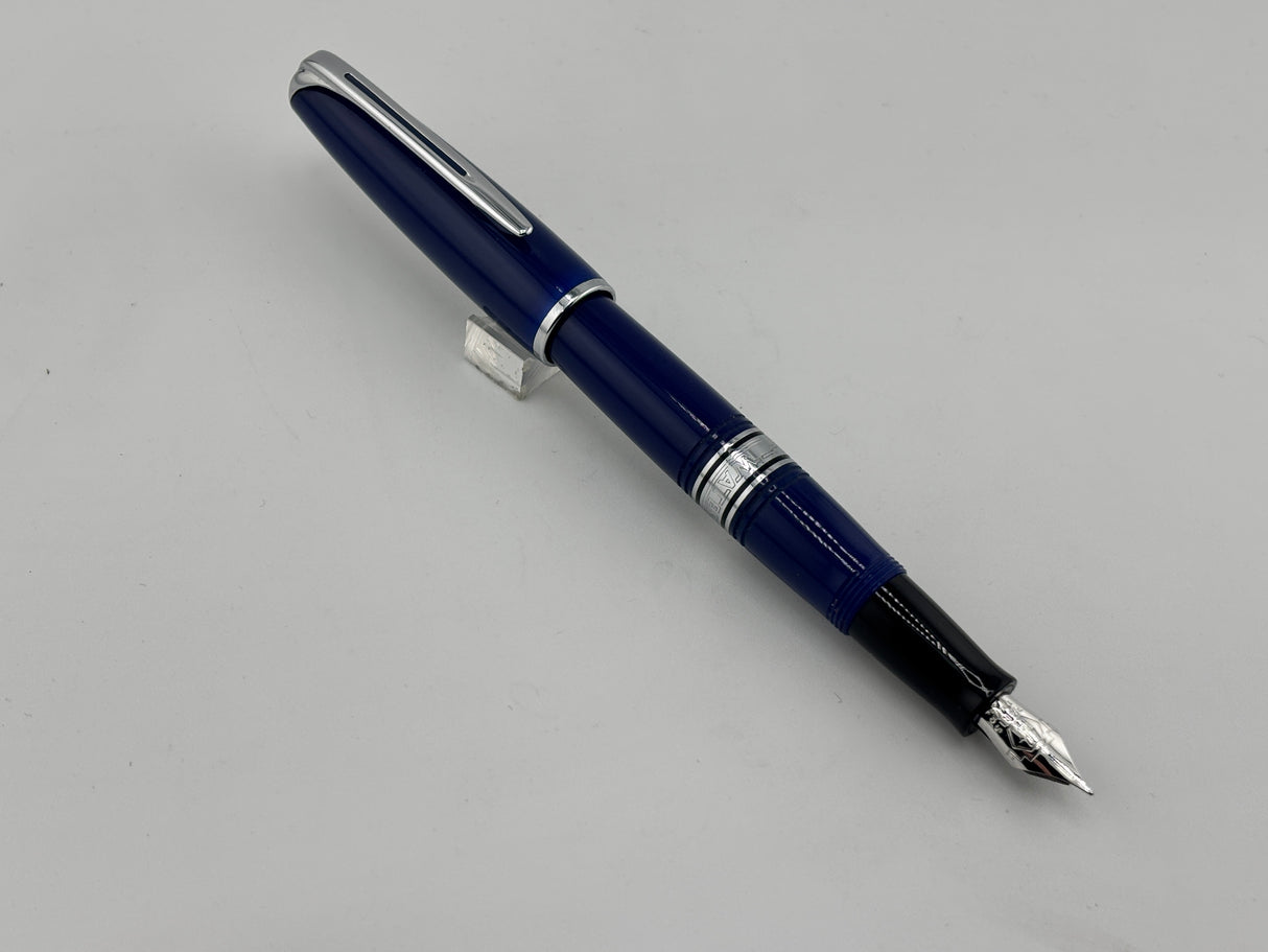 Waterman Charleston Blue silver chrome - Fountain Pen