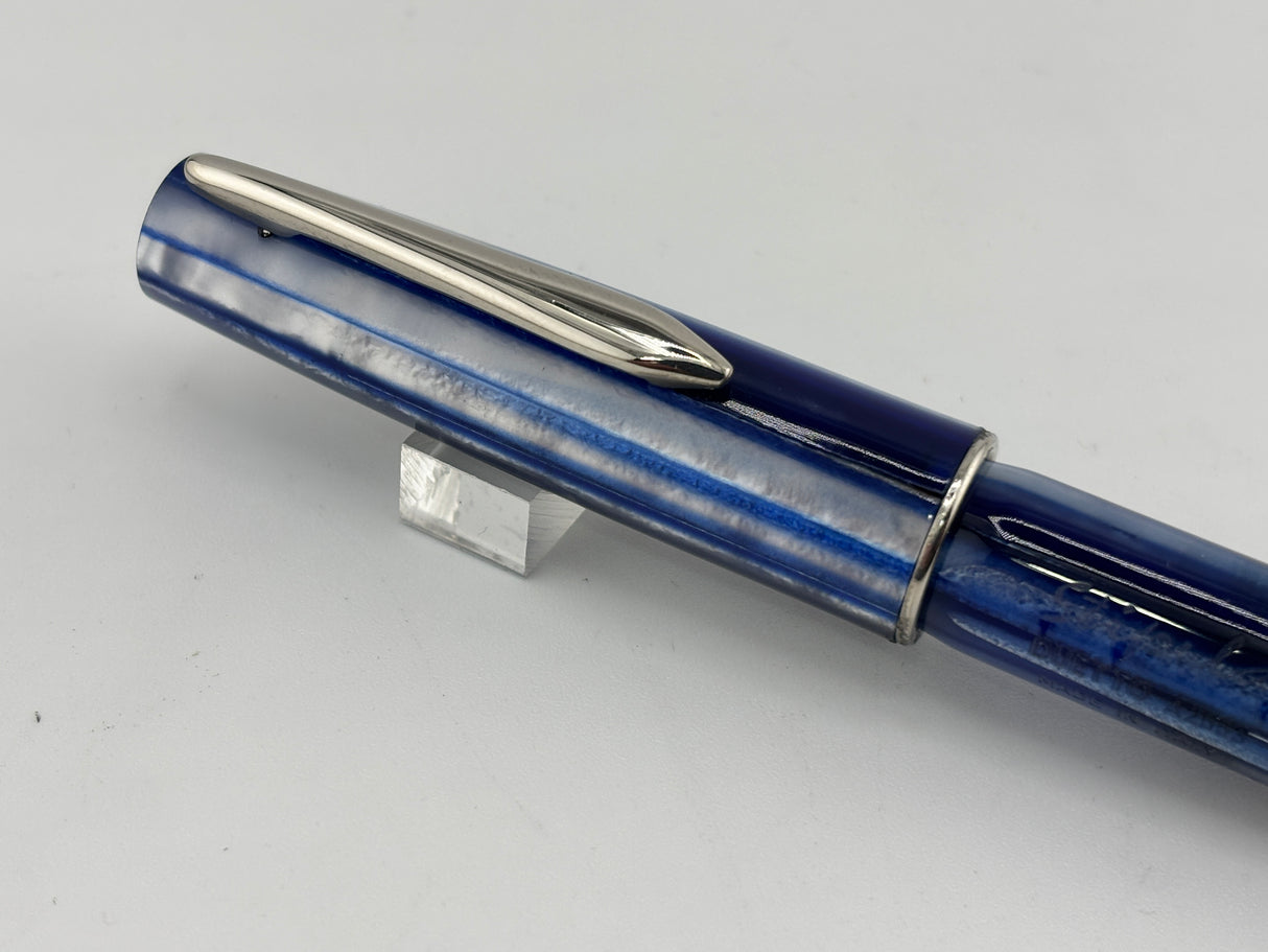 Stipula Duetto Pacific Blue Gold nib 18K Fine - Fountain Pen