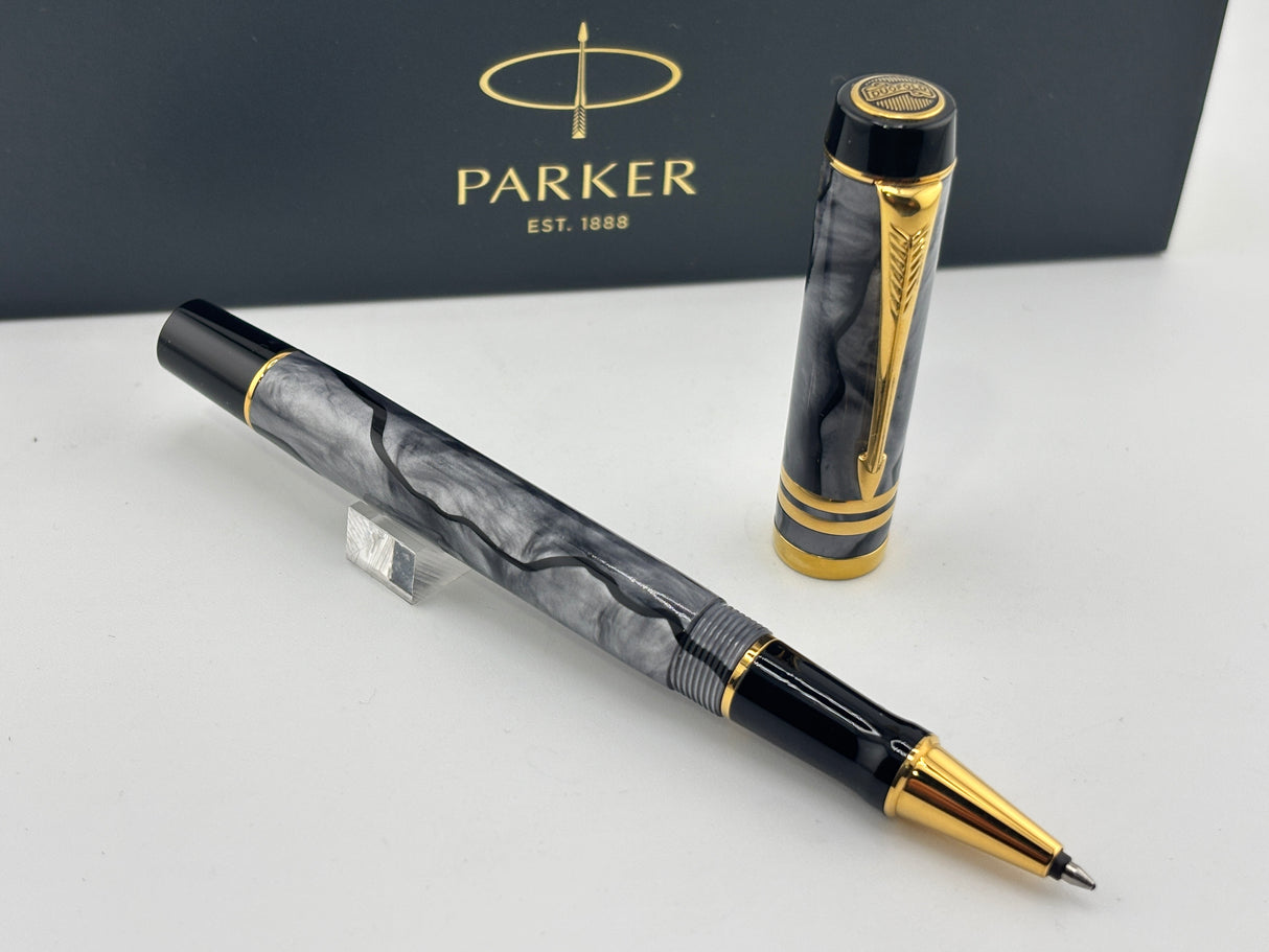 Parker Duofold International Mk II Grey Pearl 1998 - Roller ball