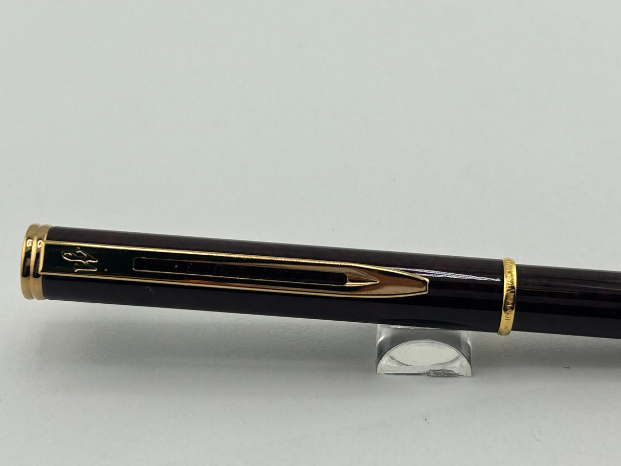 Waterman Executive Black Lacquer Gold Plated Trim -Ball Pen