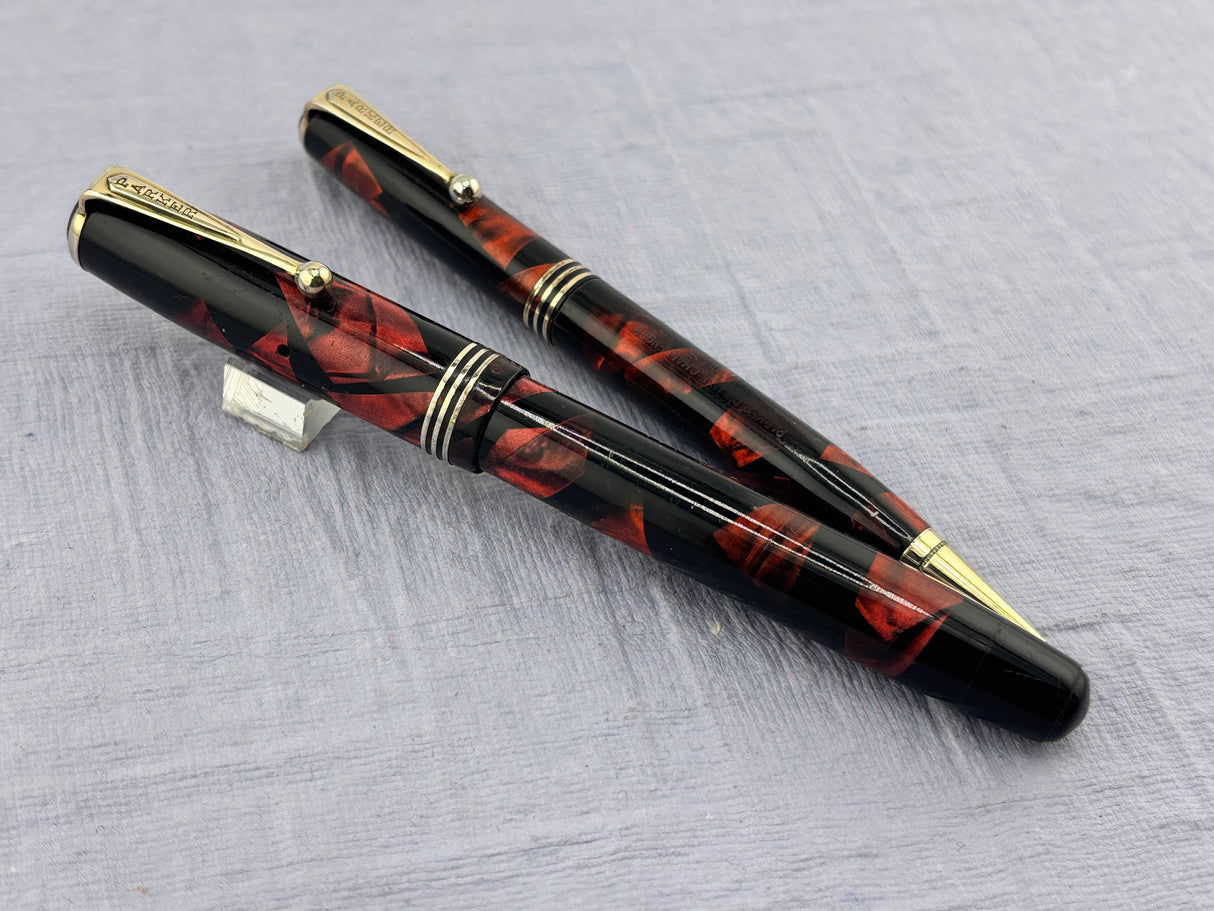 Parker Deluxe Challenger Set Burgundy - Fountain Pen and pencil