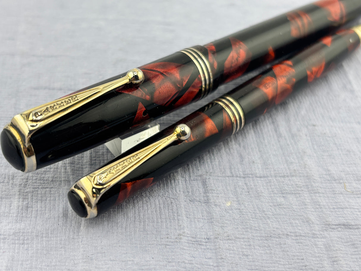 Parker Deluxe Challenger Set Burgundy - Fountain Pen and pencil