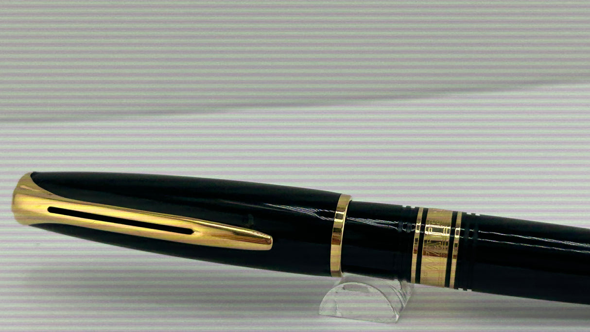Waterman Charleston Black with Gold Plated Trim - Fountain Pen