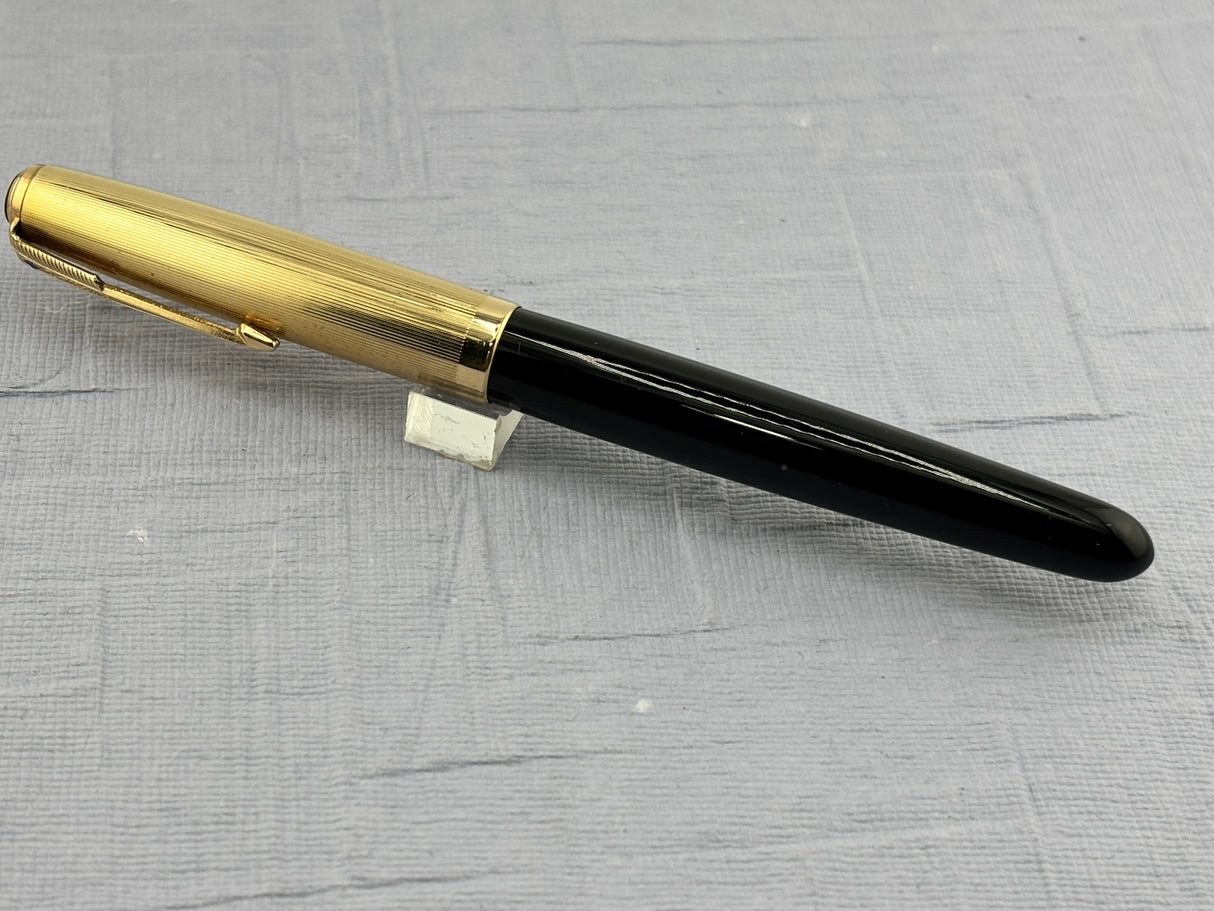 Parker 51 Black Gold Filled Cap 1/16 - Fountain Pen