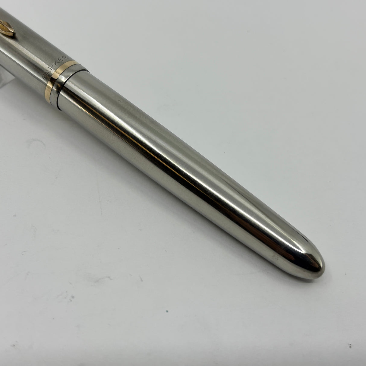 Parker 51 Stainless Steel - Aerometric filling system - RARE RARE triple BBB STUB !!!