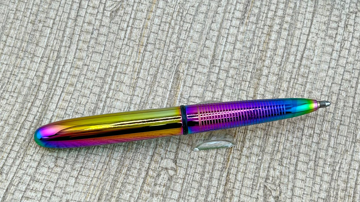 Fisher Space Rainbow Titanium Nitride Bullet - Ball Pen pressurized refill !
