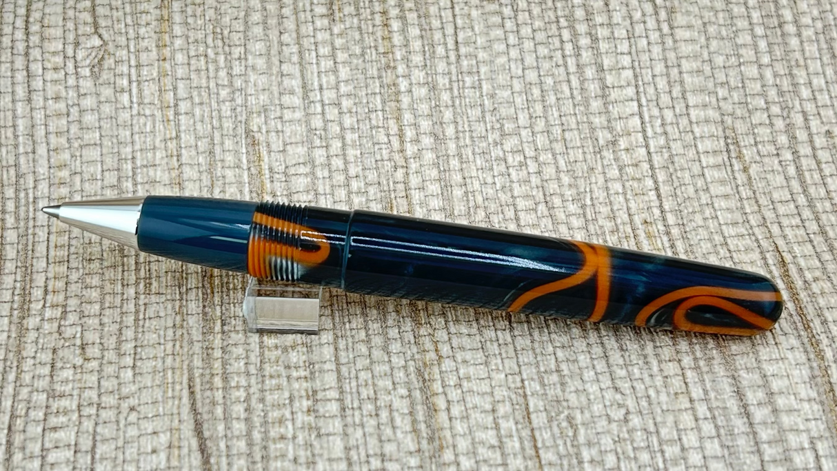 Bexley Americana Grey and Orange swirl - Roller Ball
