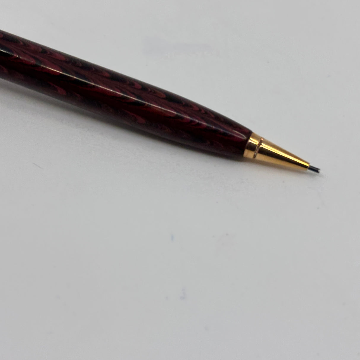 Parker 51 Pencil Diamond Clip Burgundy Ebonite ripple Custom by Howard Levy Bexley in 1990