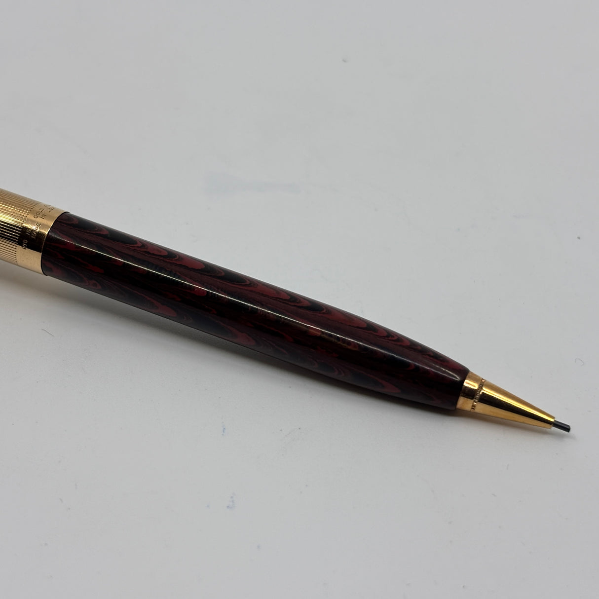 Parker 51 Pencil Diamond Clip Burgundy Ebonite ripple Custom by Howard Levy Bexley in 1990