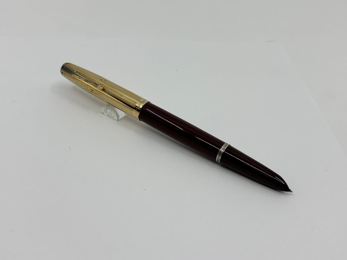 Parker 51 Burgundy Vacumatic - Double End Jewels - Gold filled cap circa 1946