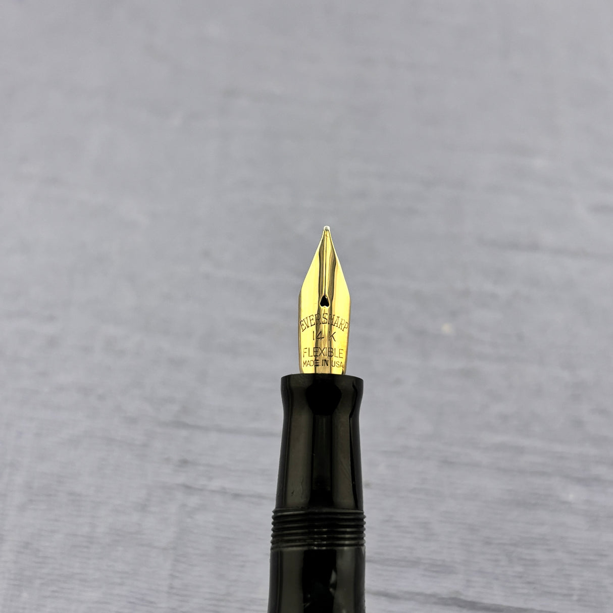 Wahl Eversharp Doric - Grey Burma Short Size - FLEX NIB 14K - Fountain Pen