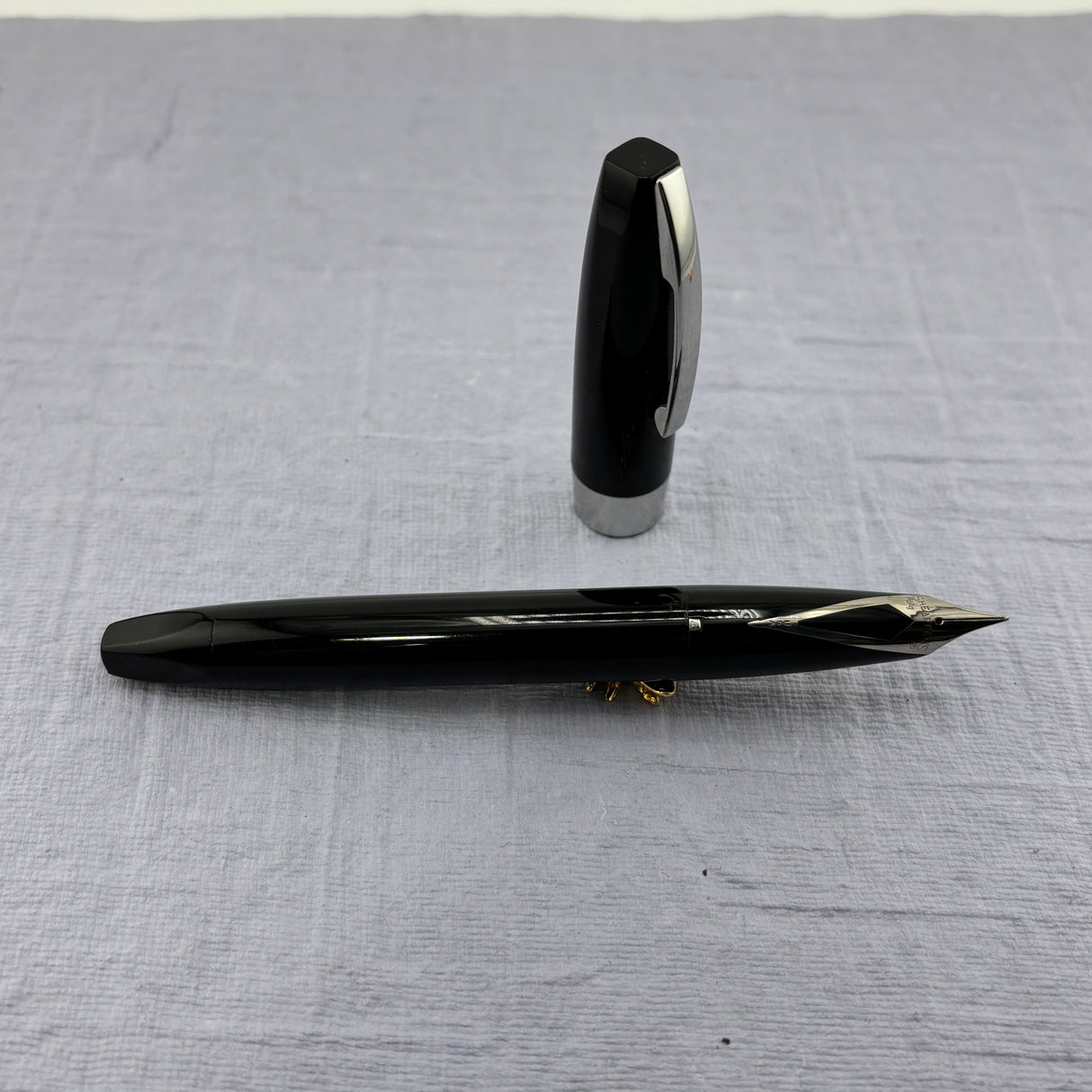 SHEAFFER Pen For Men (PFM I) Black - Palladium Silver Nib - Snorkel Filling System Fountain Pen