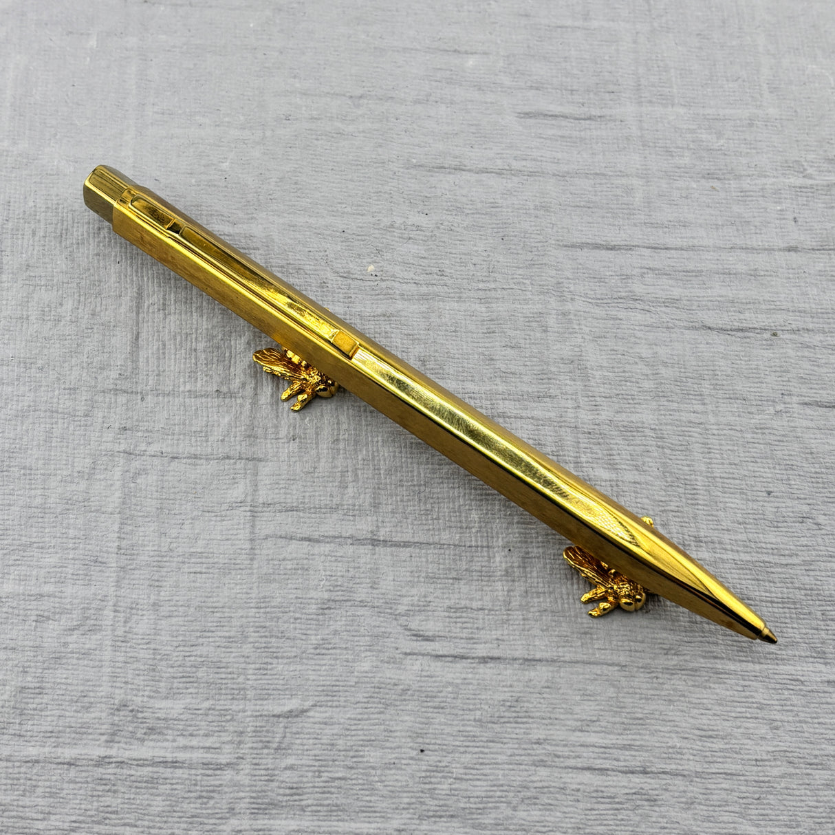 Montblanc Triangular 3 SIDED BALLPOINT PEN - Gold plated