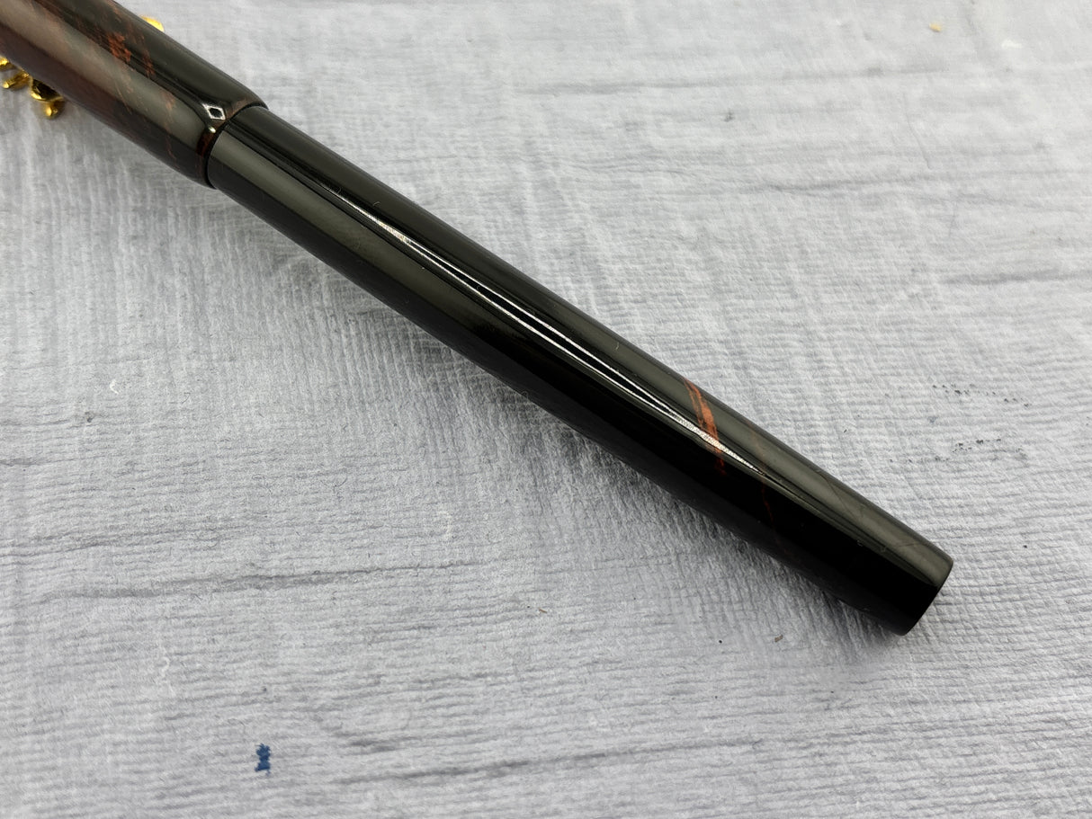 Parker 18 Mottled Hard Rubber Slip cap - Fountain Pen
