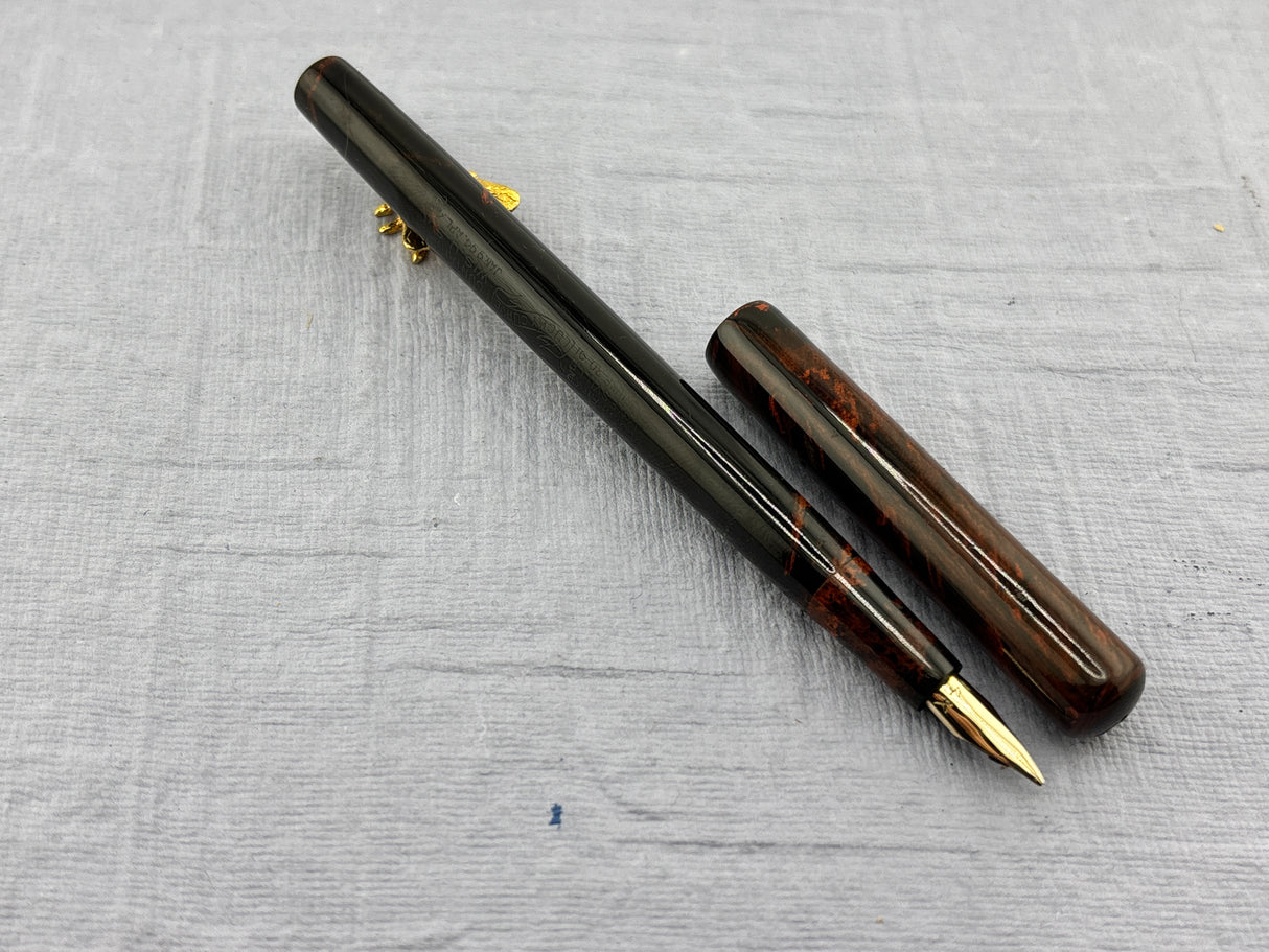 Parker 18 Mottled Hard Rubber Slip cap - Fountain Pen