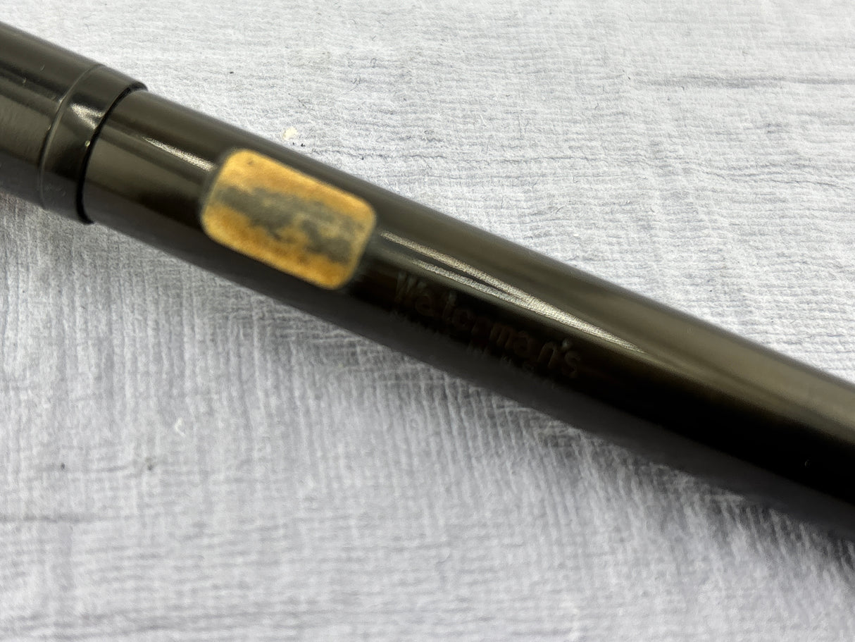 Waterman's USA LATE MODEL Safety Black with clip still have sticker on it "Music Nib" - Fountain Pen