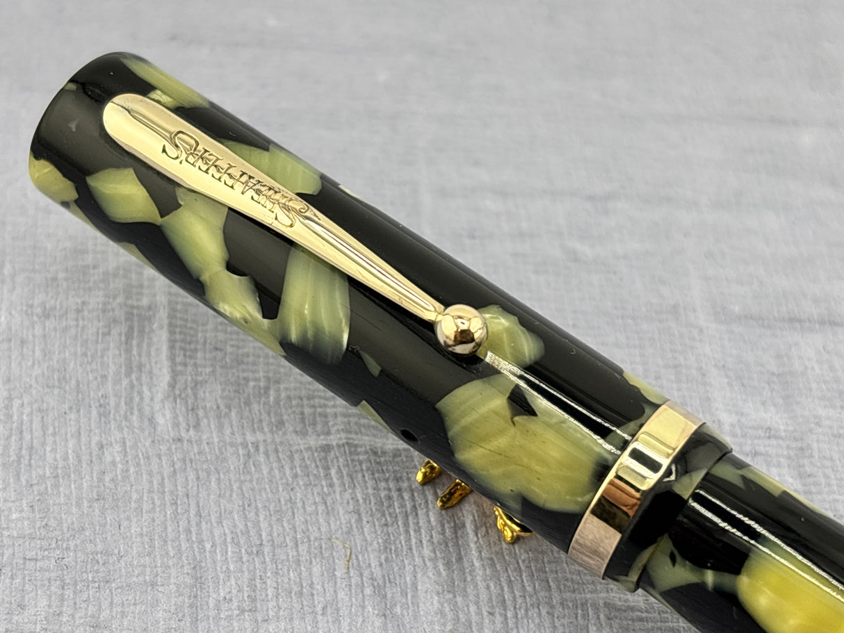 Sheaffer Flat Top Lifetime Senior Black and Pearl - Fountain Pen