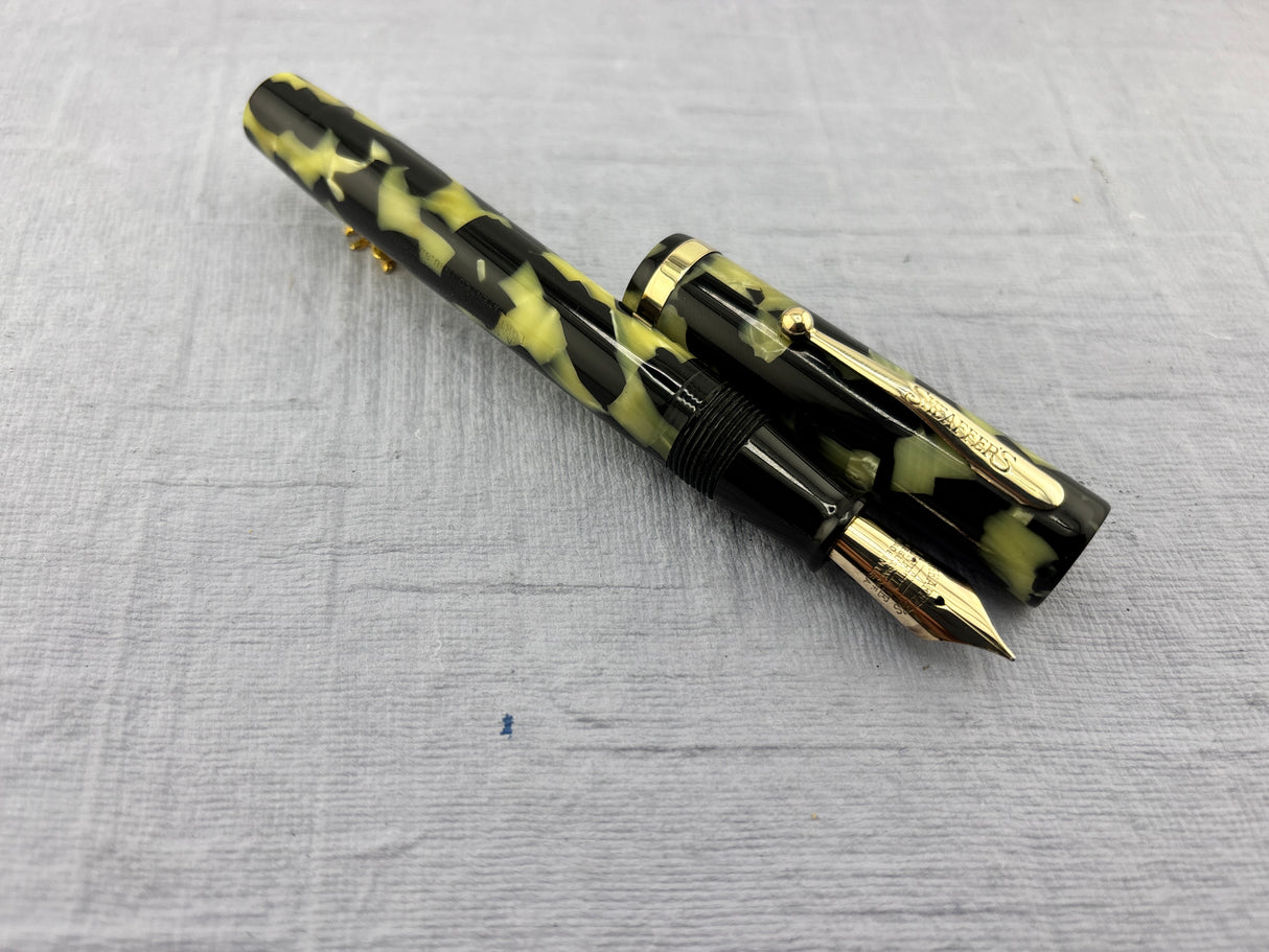 Sheaffer Flat Top Lifetime Senior Black and Pearl - Fountain Pen