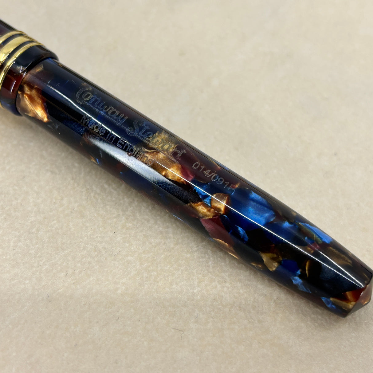 Conway Stewart 58 Blue Aspen Celluloid - Fountain Pen - Made in England circa 2012