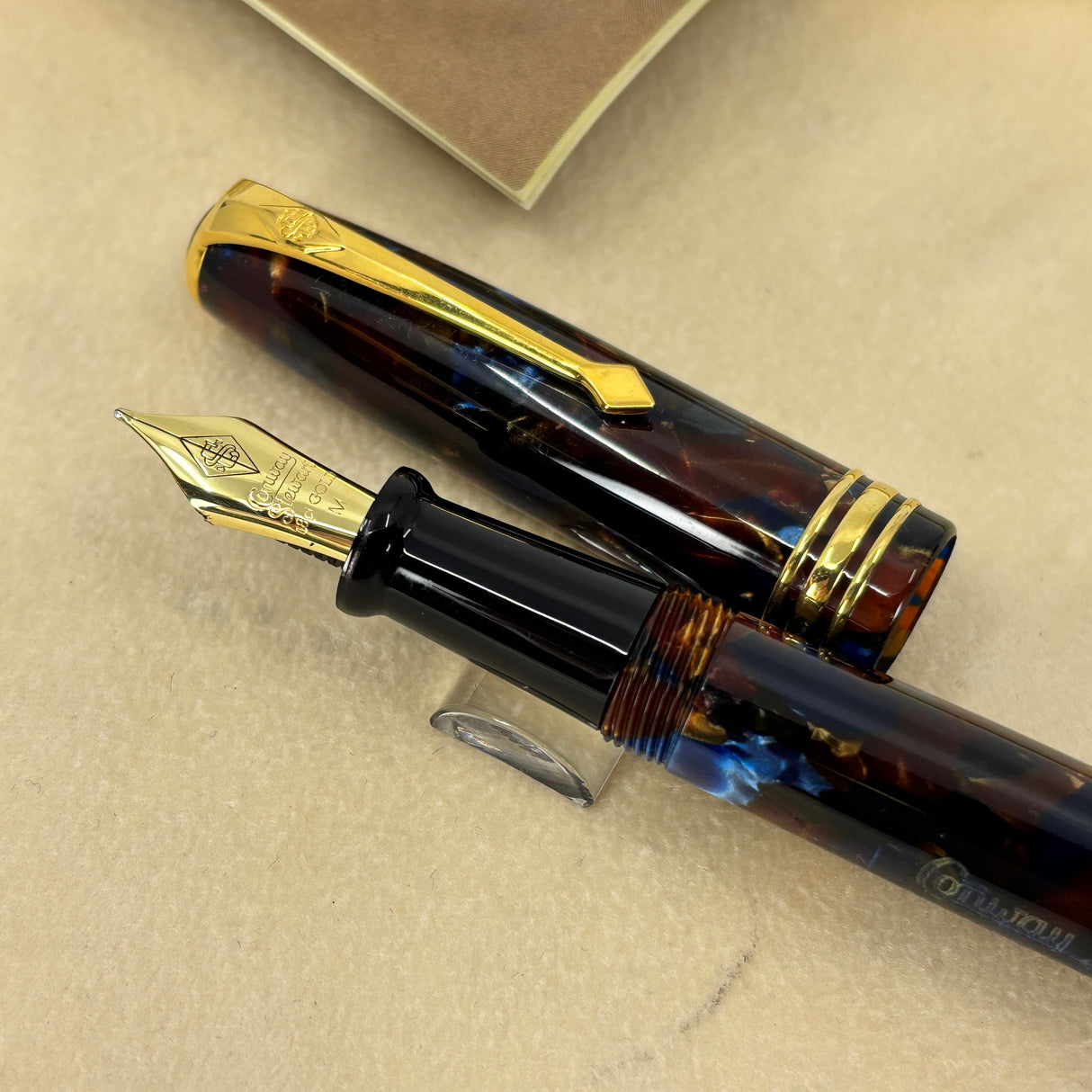 Conway Stewart 58 Blue Aspen Celluloid - Fountain Pen - Made in England circa 2012