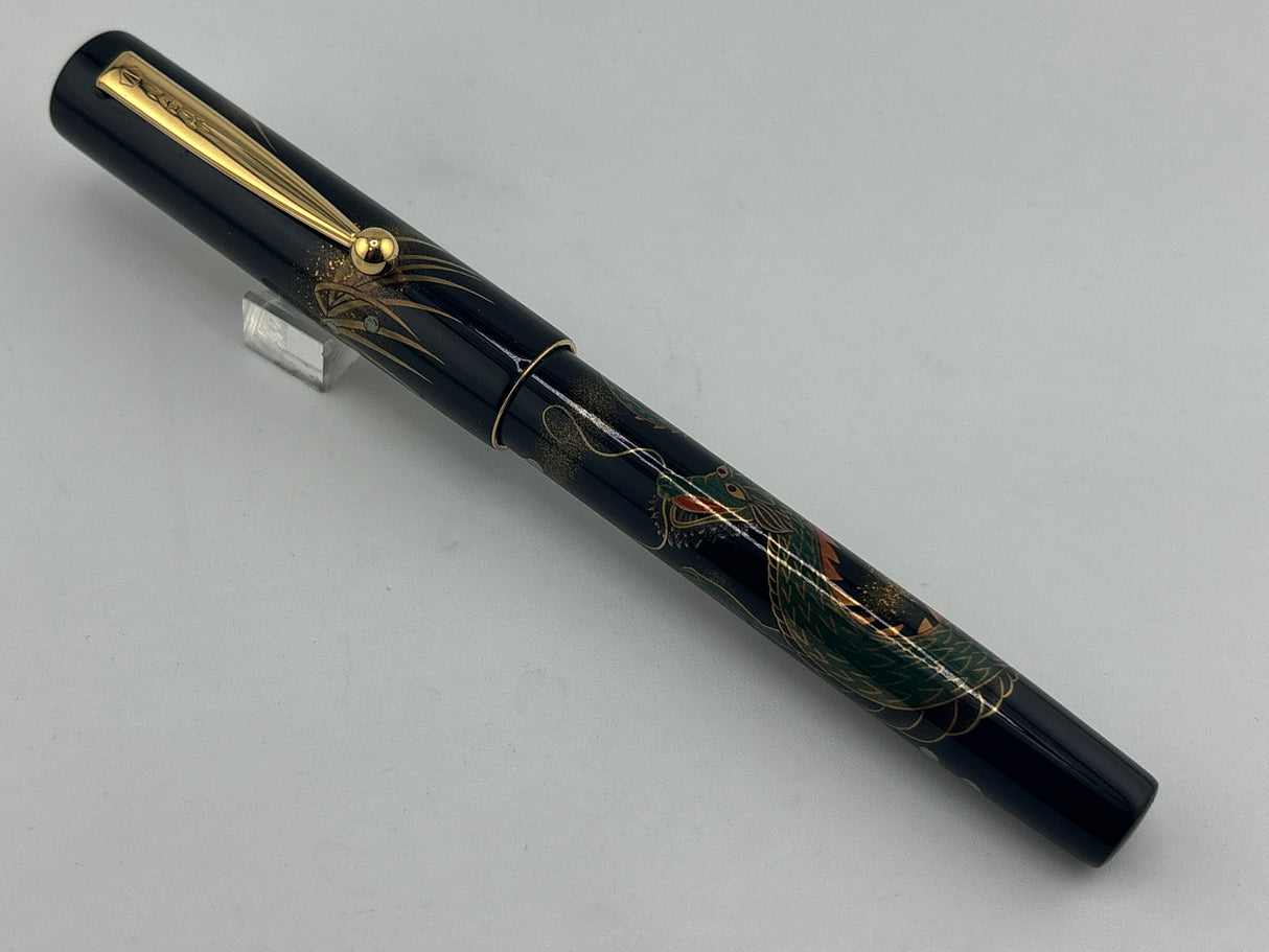 Namiki Maki-e Zodiac Dragon Fountain Pen - Medium 18kt Gold Nib