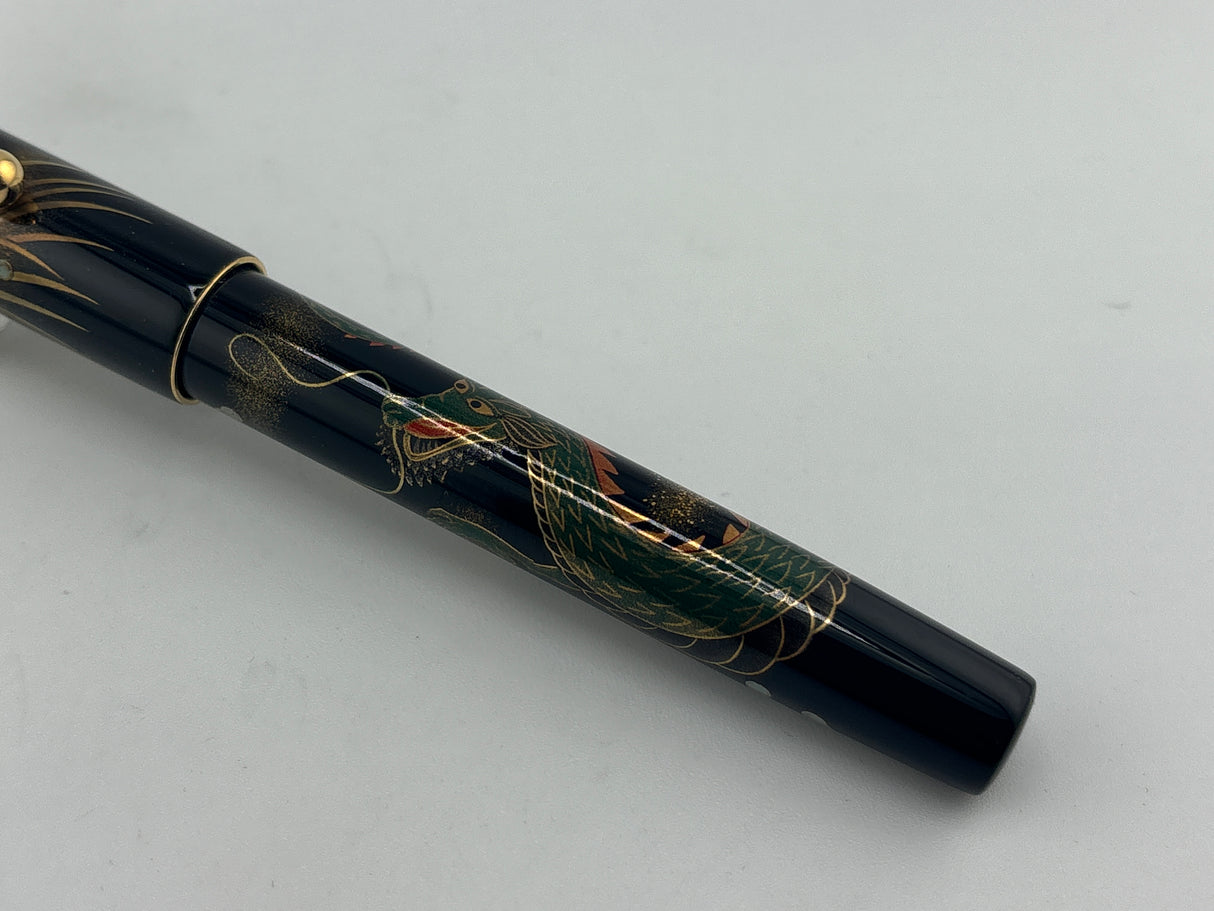 Namiki Maki-e Zodiac Dragon Fountain Pen - Medium 18kt Gold Nib