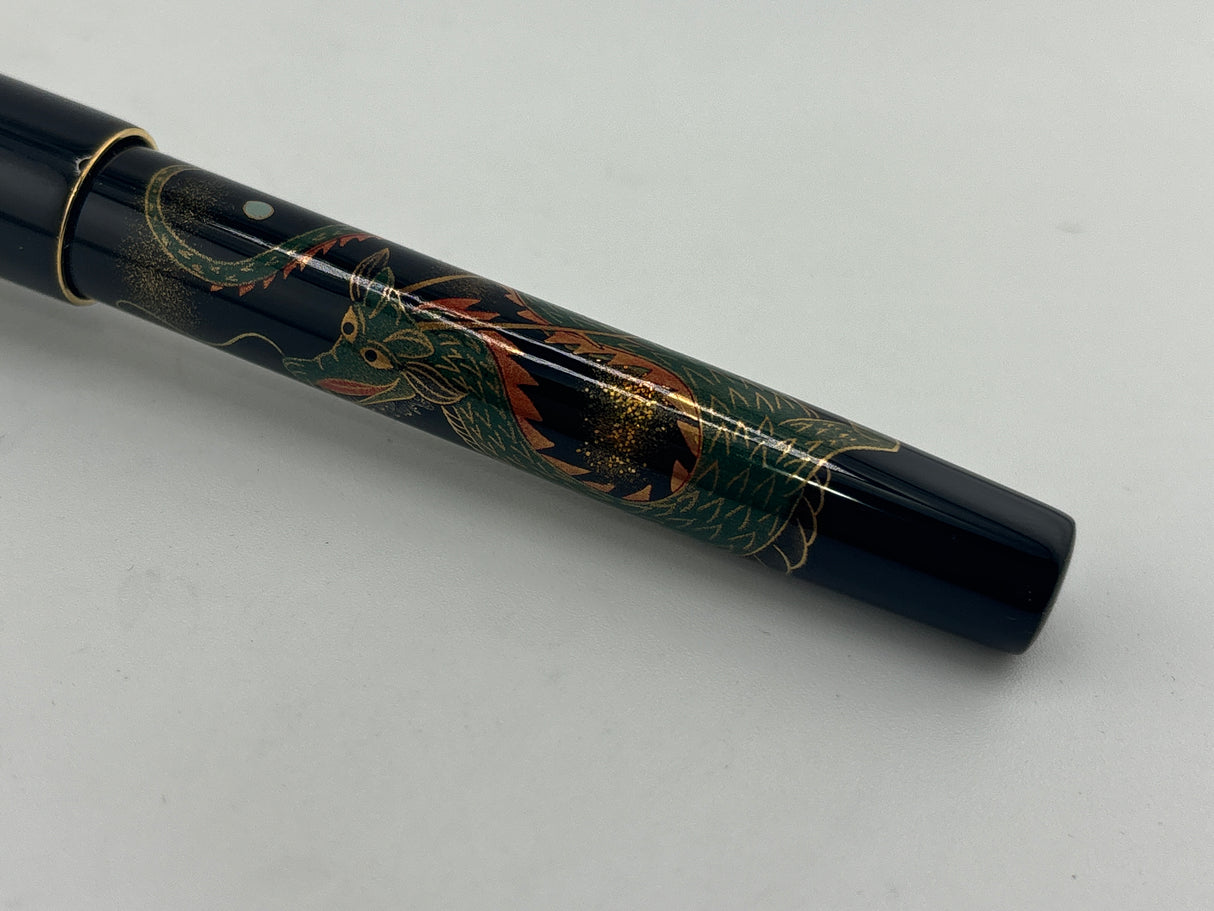 Namiki Maki-e Zodiac Dragon Fountain Pen - Medium 18kt Gold Nib