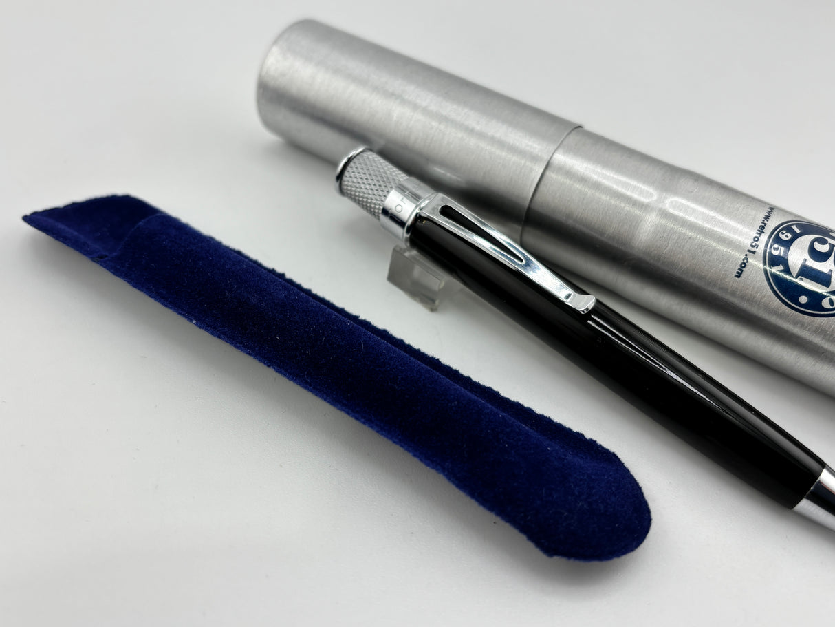 Retro 51 Tornado Black chrome trim Elite - Ball Pen