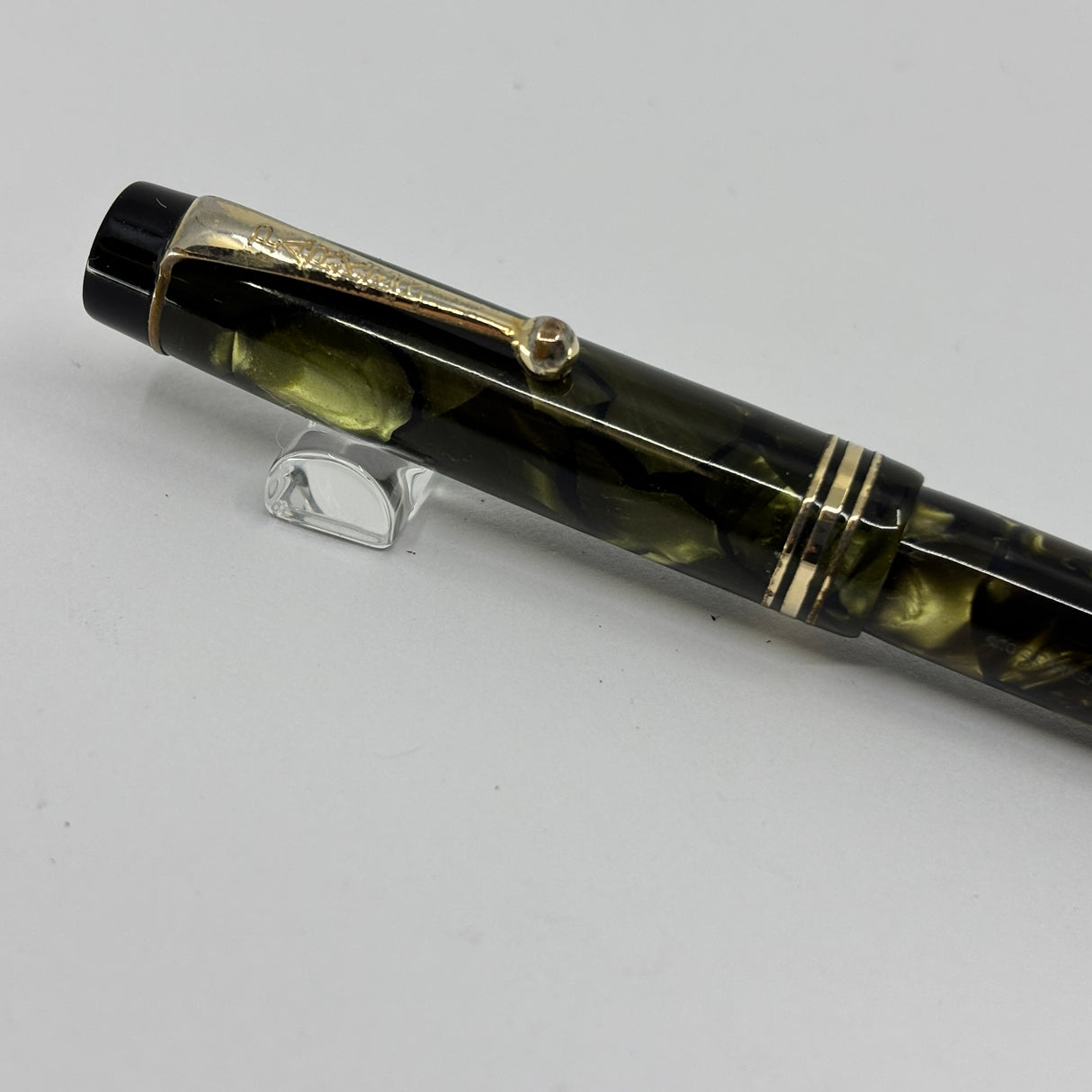 Parker Junior Duofold Streamline Green Marble - circa 1935