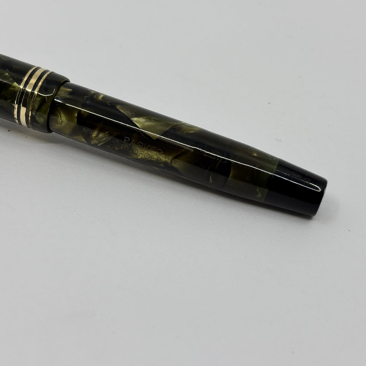 Parker Junior Duofold Streamline Green Marble - circa 1935