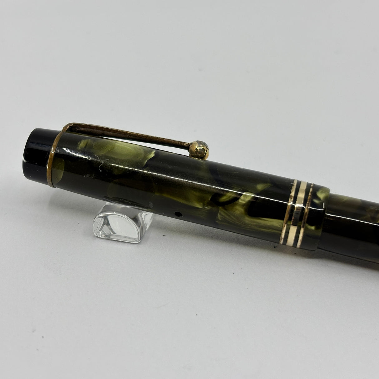 Parker Junior Duofold Streamline Green Marble - circa 1935