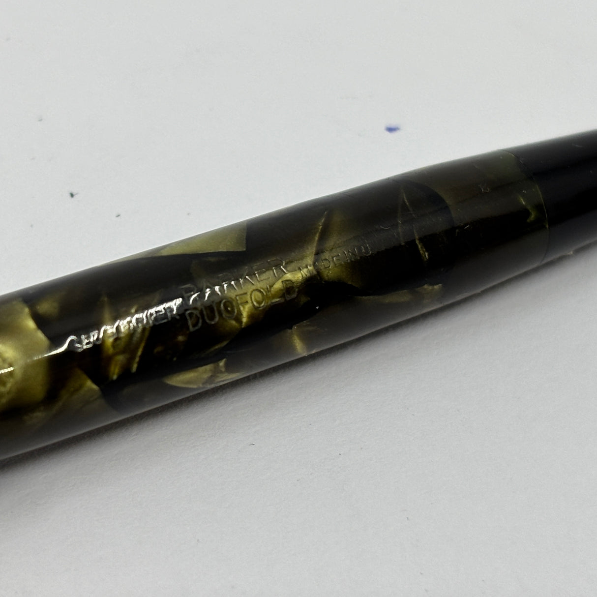 Parker Junior Duofold Streamline Green Marble - circa 1935