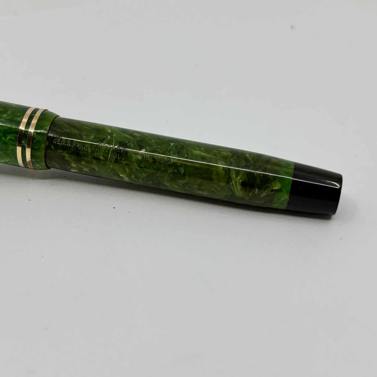 Parker Senior Duofold Canada Streamline Green Jade - circa 1930