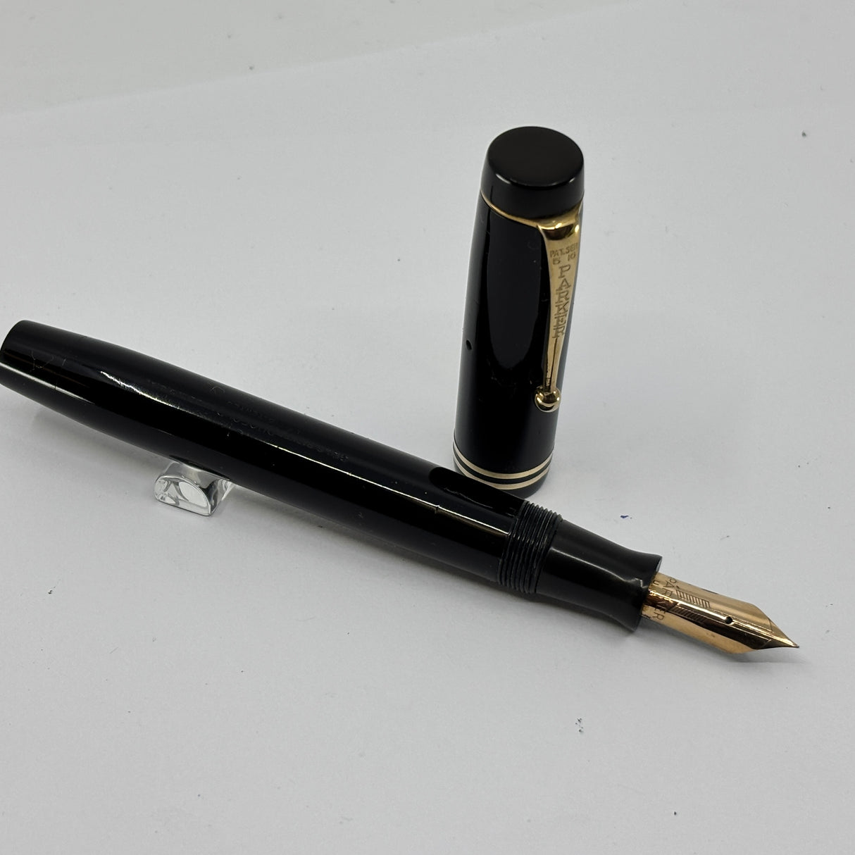 Parker Senior Duofold Black Streamline - circa 1935
