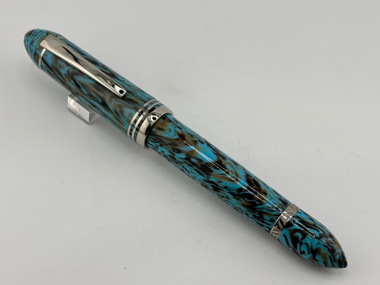 Gioia Capodimonte Blue beautiful pen piston filler - Fountain Pen