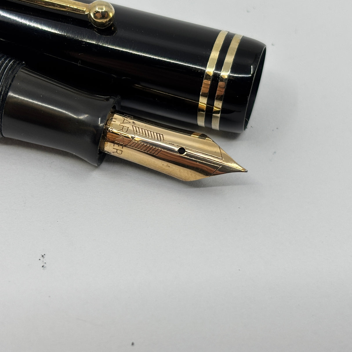 Parker Senior Duofold Black Streamline - circa 1935