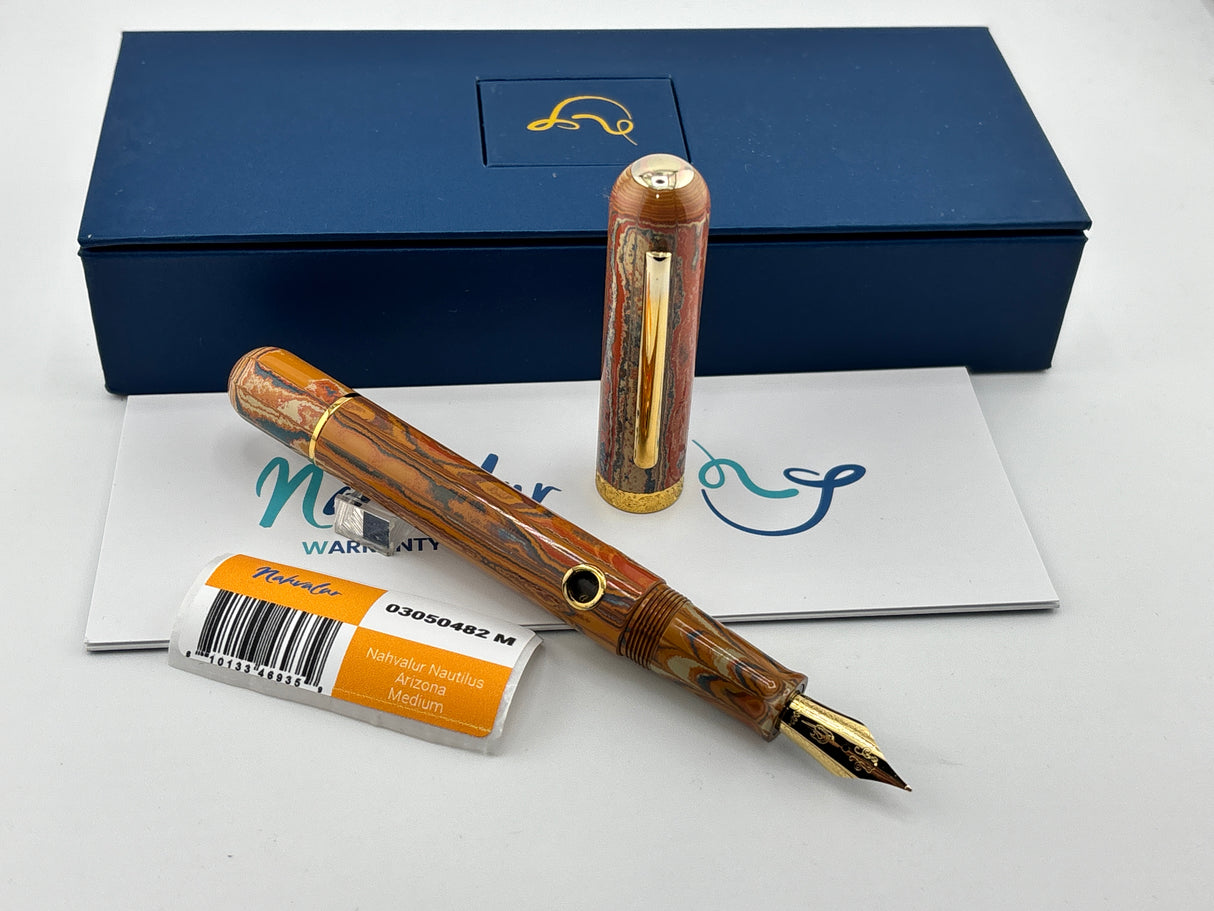 Nahvalur Arizona Nautilus beautiful Ebonite - Fountain Pen