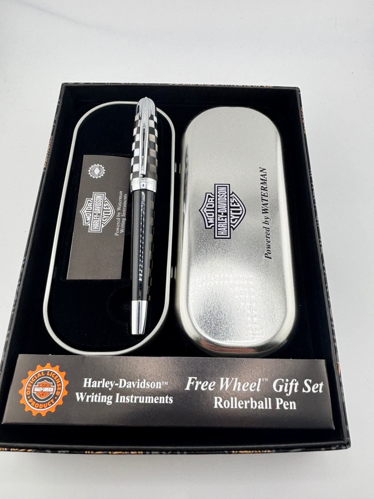 Waterman Harley Davidson Phileas Free Wheel gift set - Roller Ball Pen