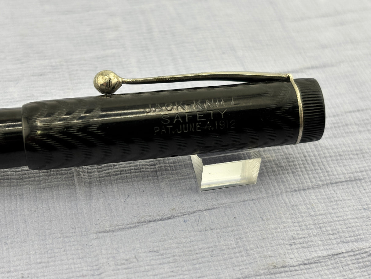 Parker Jack Knife chased 20 1/2 Nice Flex Nib - Fountain Pen
