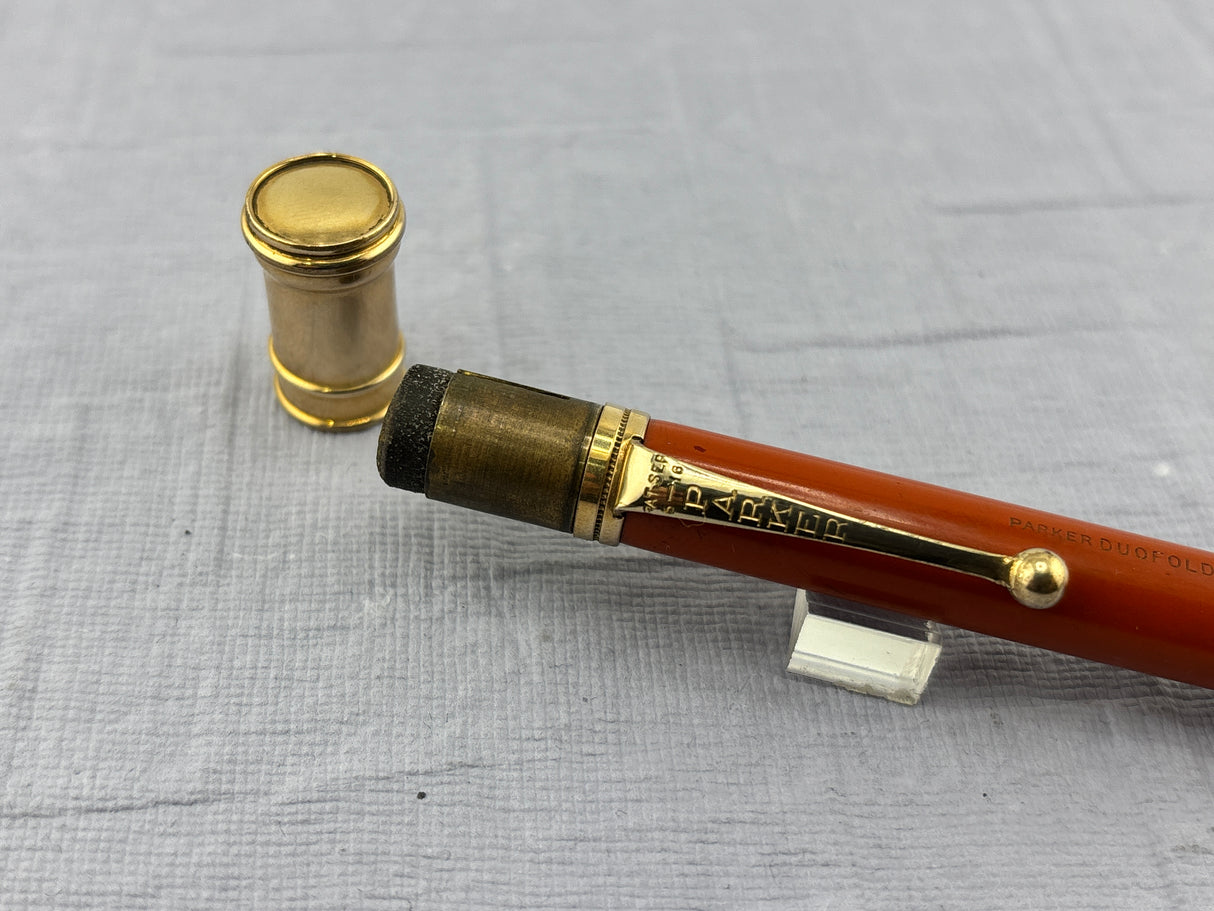 Parker Duofold Senior Orange Pencil - Mechanical Pencil