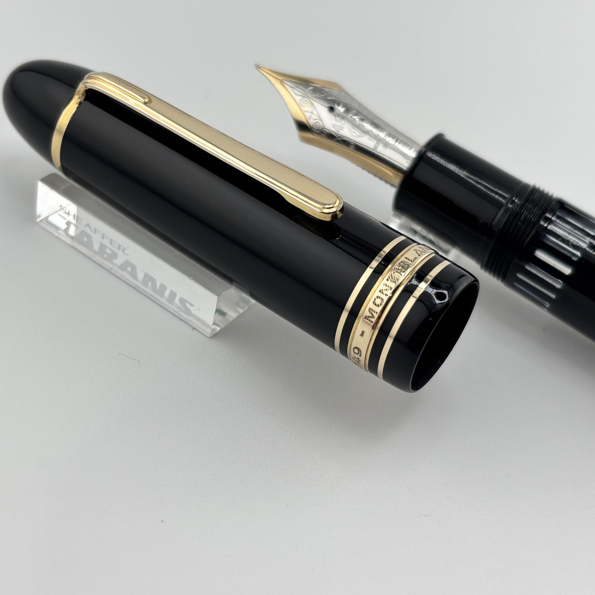 Montblanc 149 Fountain Pen Black - Flexy Extra Fine 14C Gold Nib - Circa 1980s