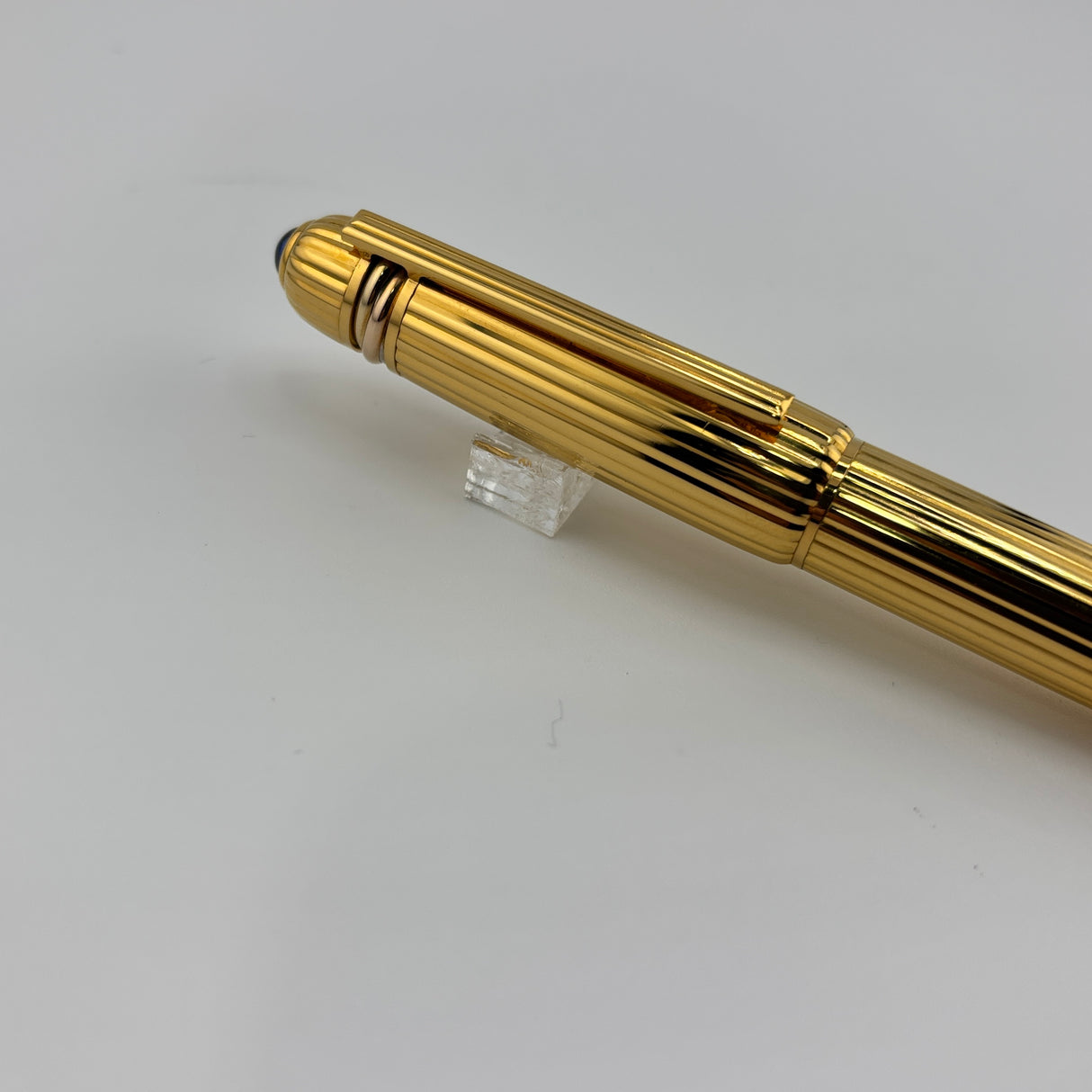 Cartier Pasha Fluted Gold-Plated Rollerball - Heavy 10 Microns Gold Plated - An Icon of Cartier