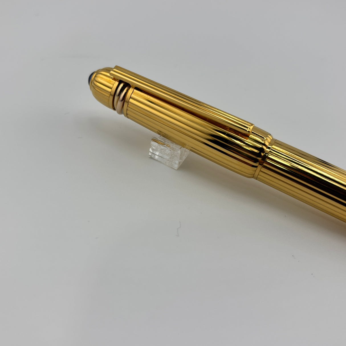 Cartier Pasha Fluted Gold-Plated Rollerball - Heavy 10 Microns Gold Plated - An Icon of Cartier