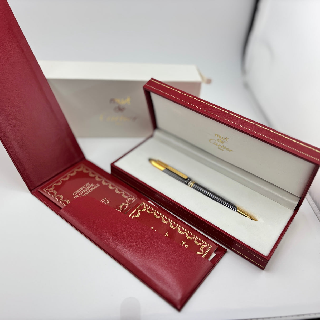 Cartier Cougar Titanium Grey Ballpoint Pen - Circa 1990