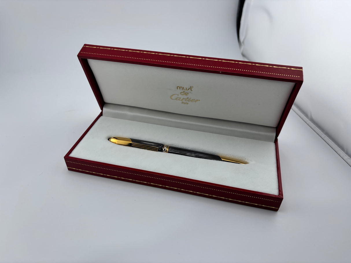 Cartier Cougar Titanium Grey Ballpoint Pen - Circa 1990
