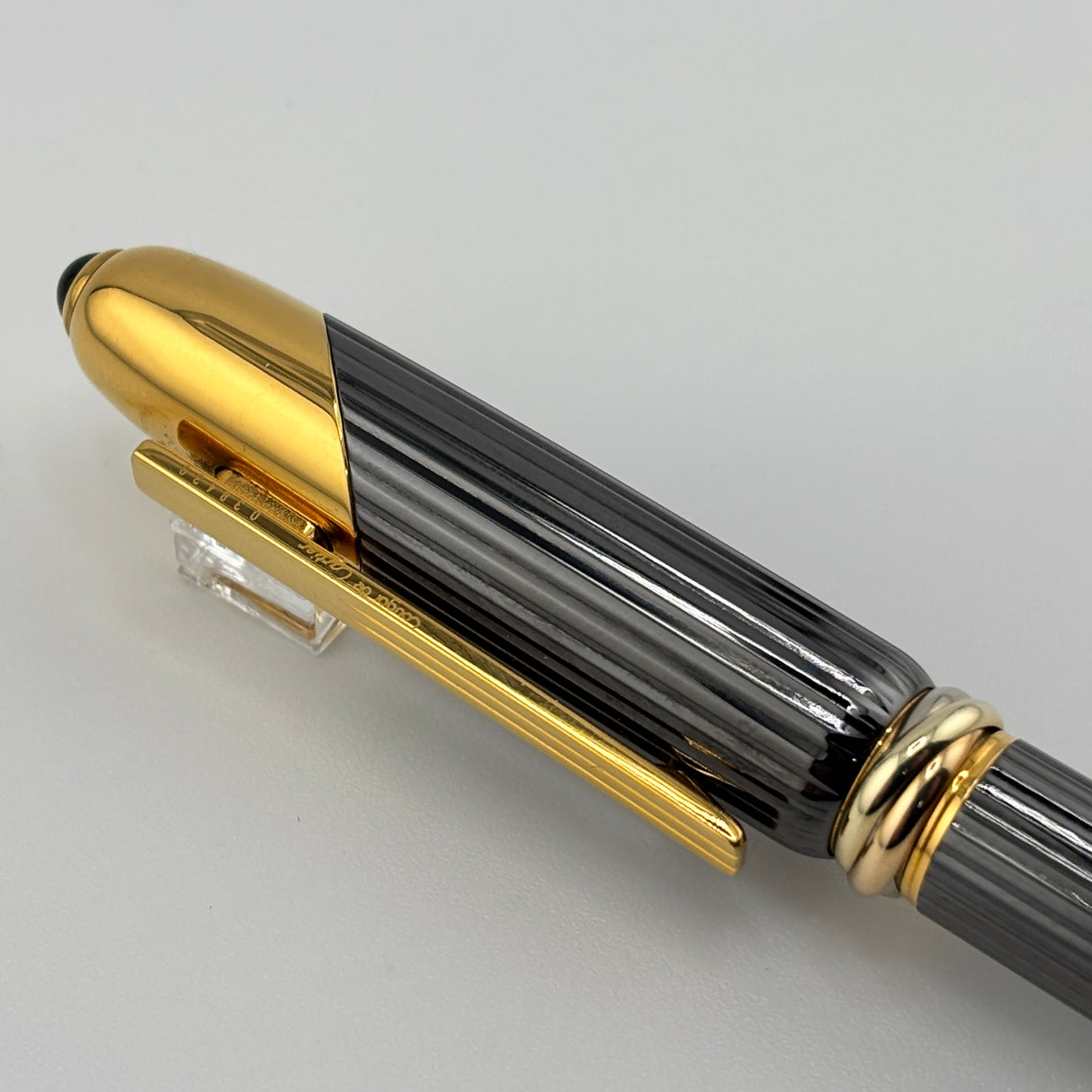 Cartier Cougar Titanium Grey Ballpoint Pen - Circa 1990
