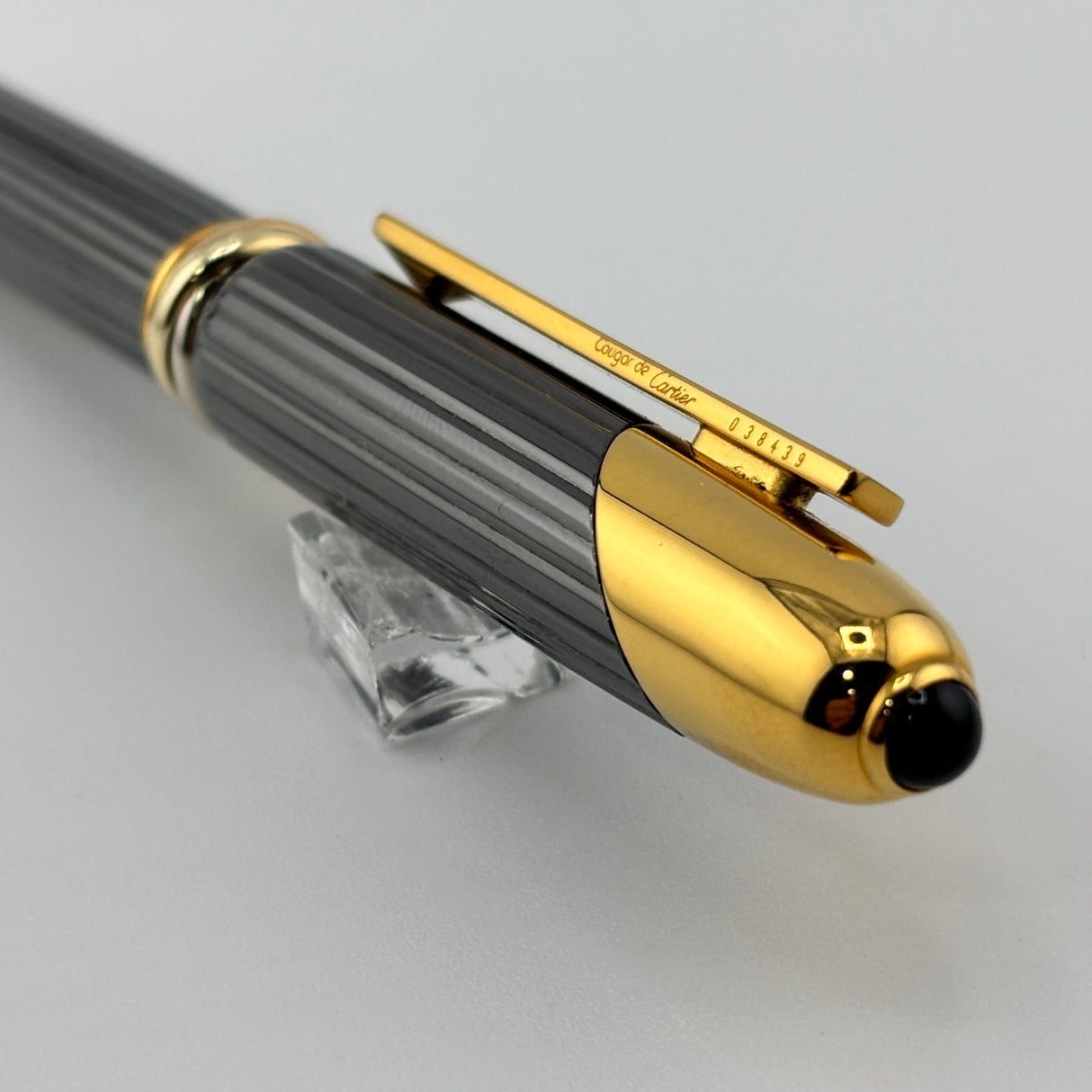 Cartier Cougar Titanium Grey Ballpoint Pen - Circa 1990